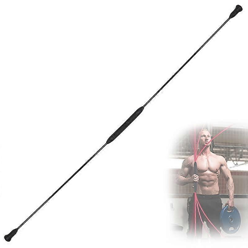 Nonslip flexible swing bar, fat burning flexibility, ideal for back pain, numerous training options, fibreglass, removable.