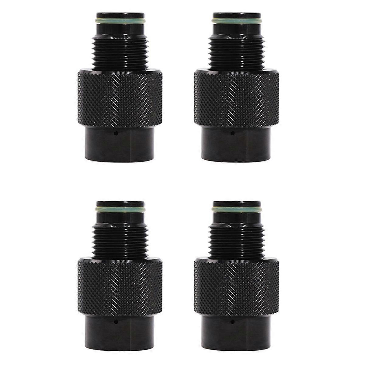 4X Tank Regulator Valve ON/OFF ASA Adaptor G1/2-14 Thread Saver,CO2/Compressed Air Pin Valve Depress