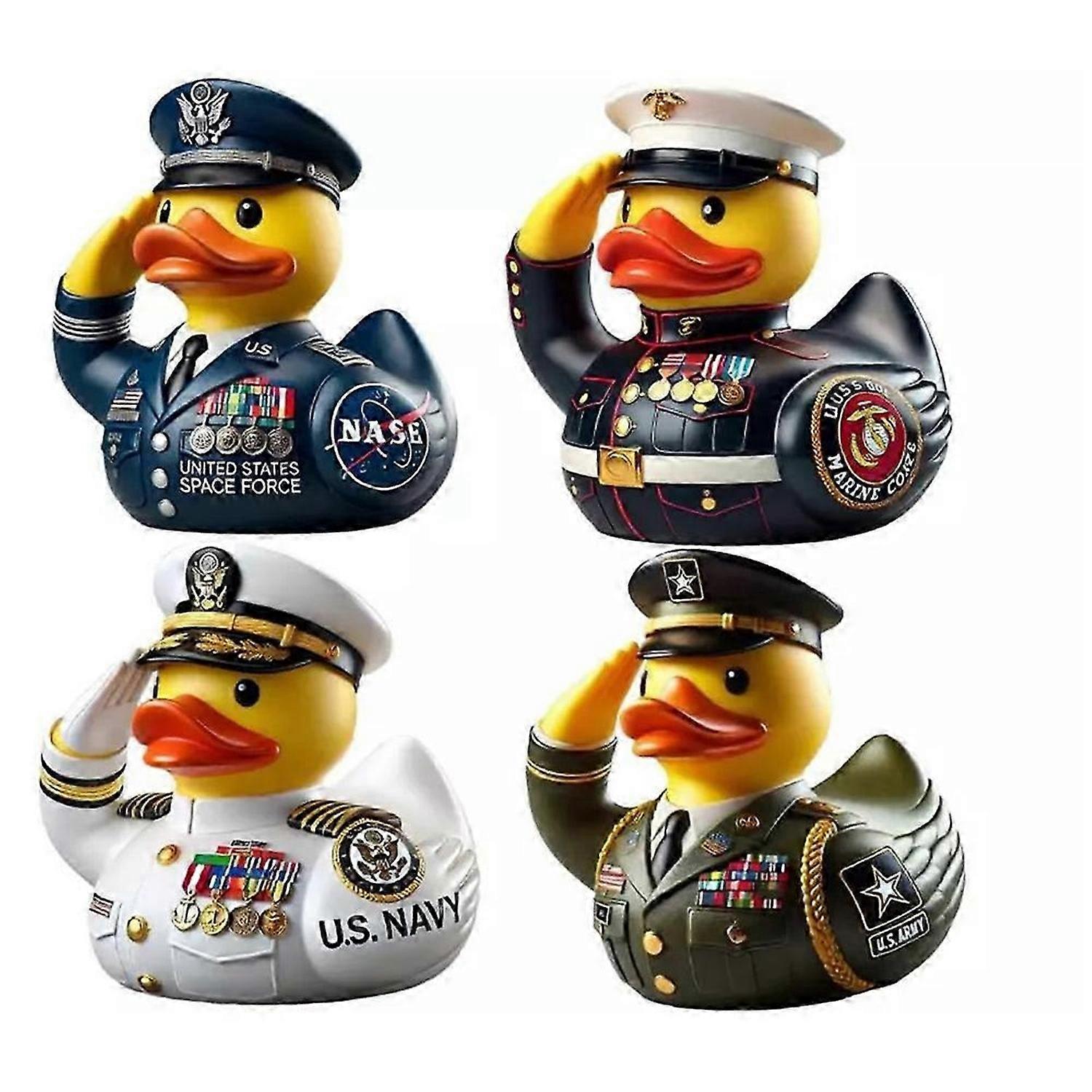 Military Duck Resin US Army Duck Figurine Veterans Memorial Duck Unique Military