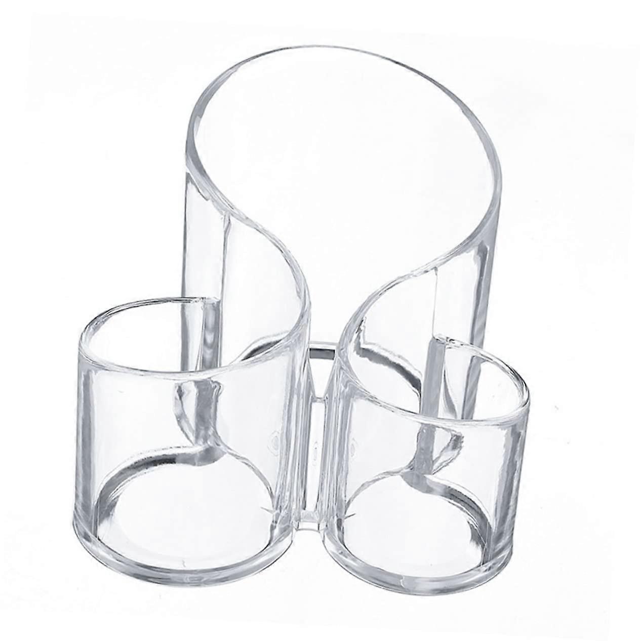 Dustproof Makeup Brush Holder Acrylic Storage Case for Makeup Brushes Sshaped Desk Stand Boho Comb Cosmetic Brush Organizer
