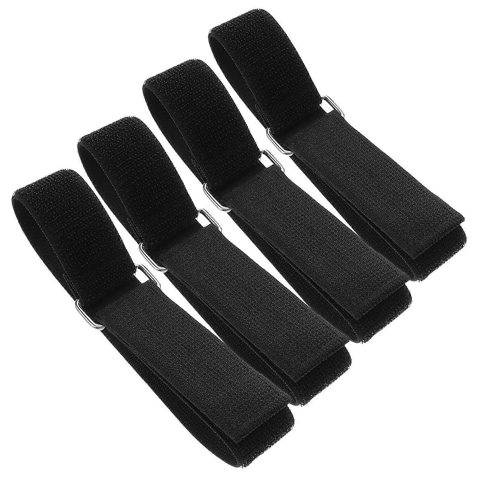 Machine Pedal Straps Elliptical Leg Pedal Straps Lightweight Portable Home Use Black 52.00X3.70X1.00cm 4Pcs