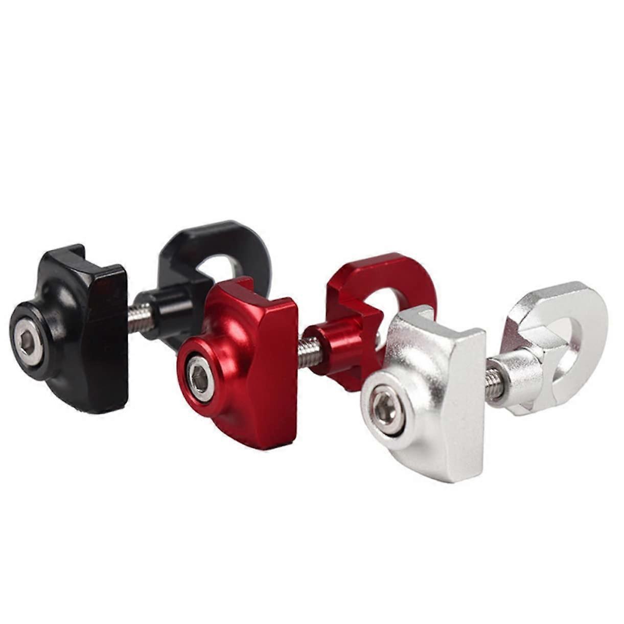 bicycle chain tool foldable chain tensioner metal chain adjuster for easy adjustable chain tension roller robust material 1 piece black 3.51.8CM