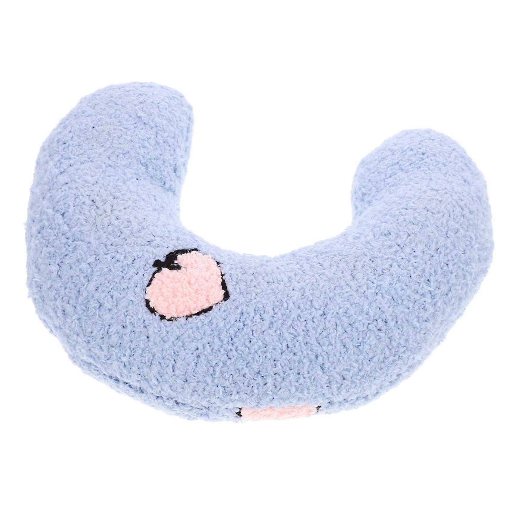 Cat cushion Comfortable cat sleeping pillow in the shape of a design for cats and dogs blue