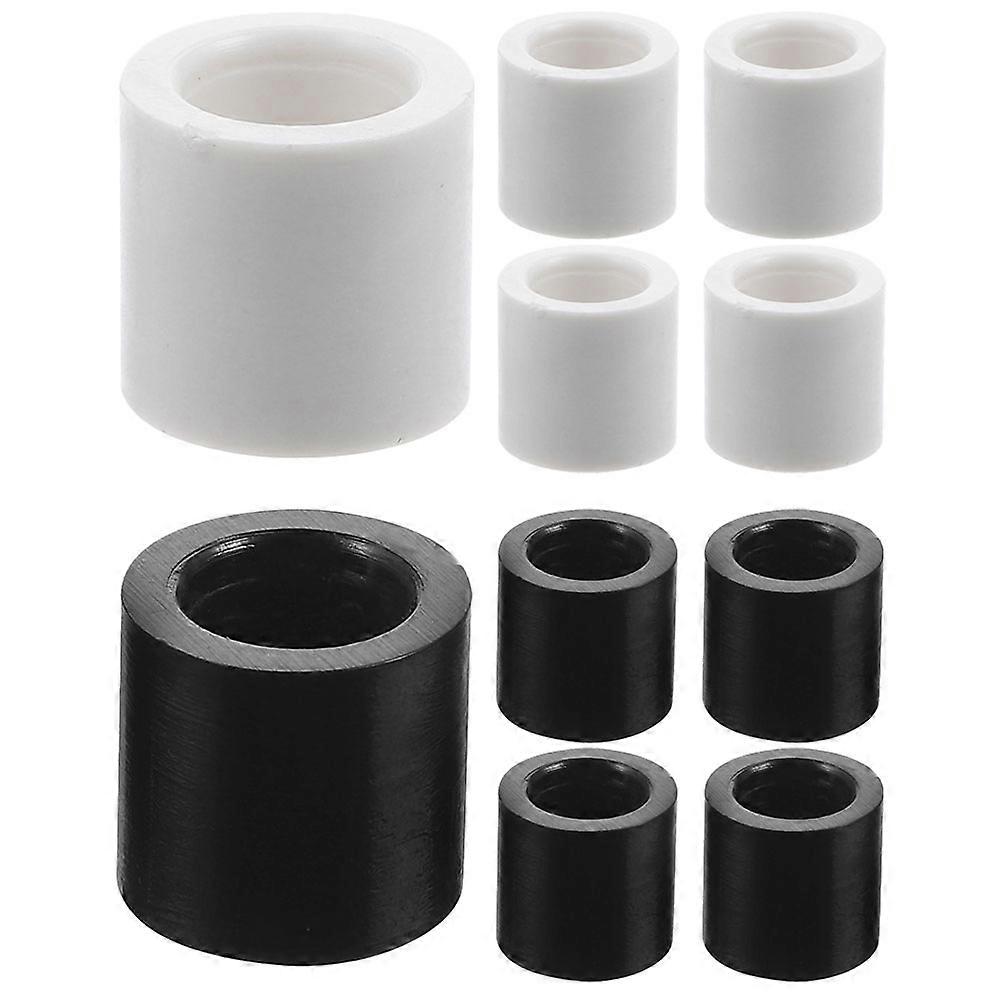 Billiard Cue Bottom Cover Easy Replacement Players Public Billiard Rooms 1.30X1.30X1.20CM Black 10Pcs