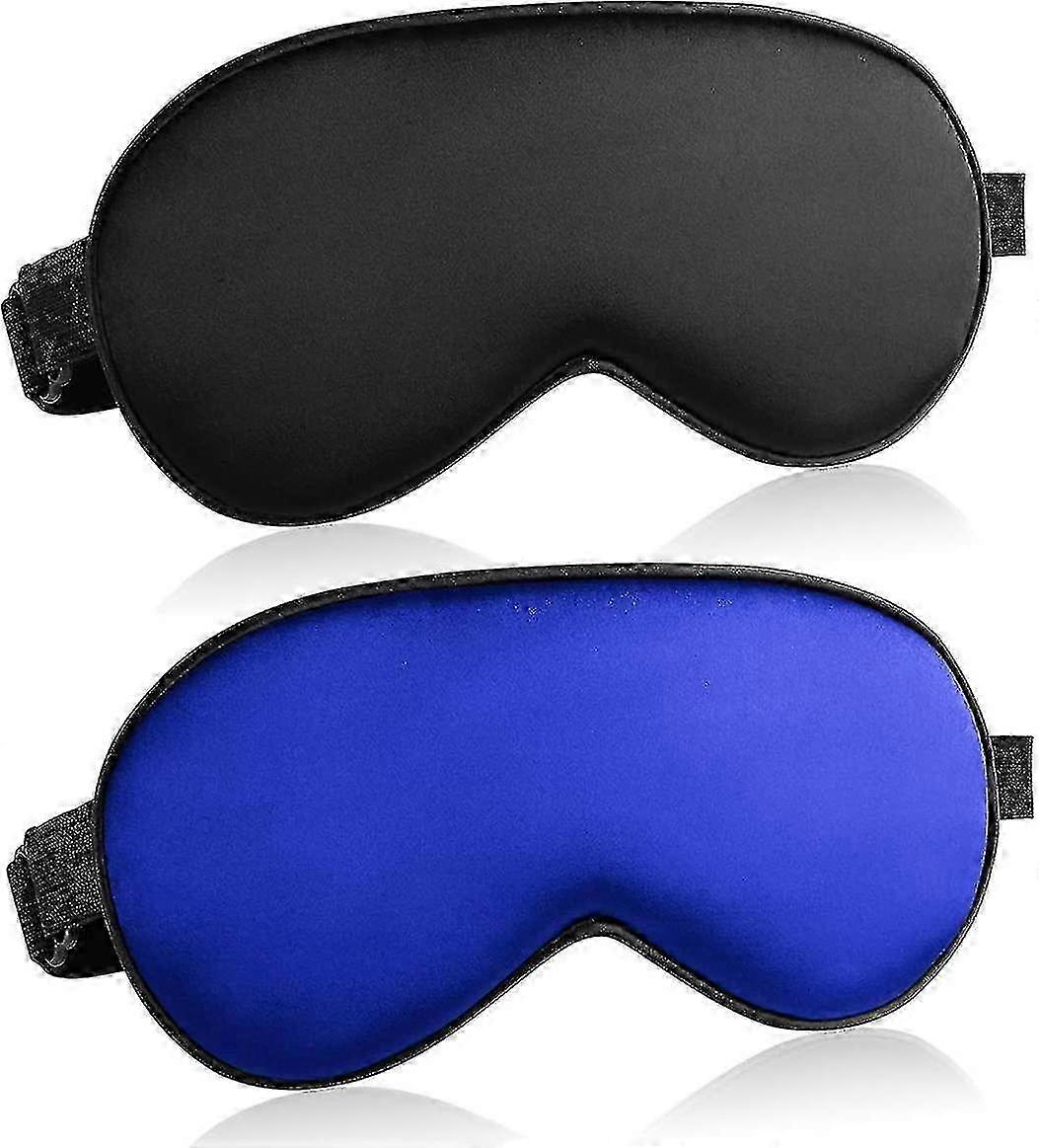 Adjustable Silk Sleep Eye Masks Gift Set, 2 Pack