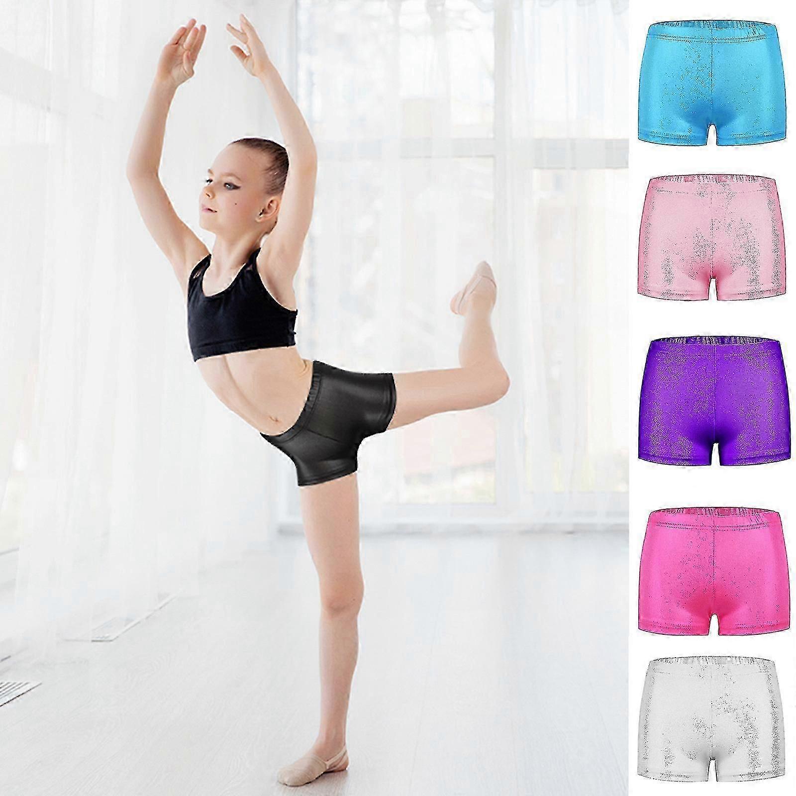 Girls Gymnastics Shorts High Quality Bright Color Ballet Gymnastics Dance Practice Shorts
