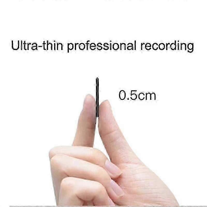 Ultra-thin Professional Sound Digtal Recorder Portable Mini Voice Activated Dictaphone Hd Noise Reduce Recording Mp3 Player