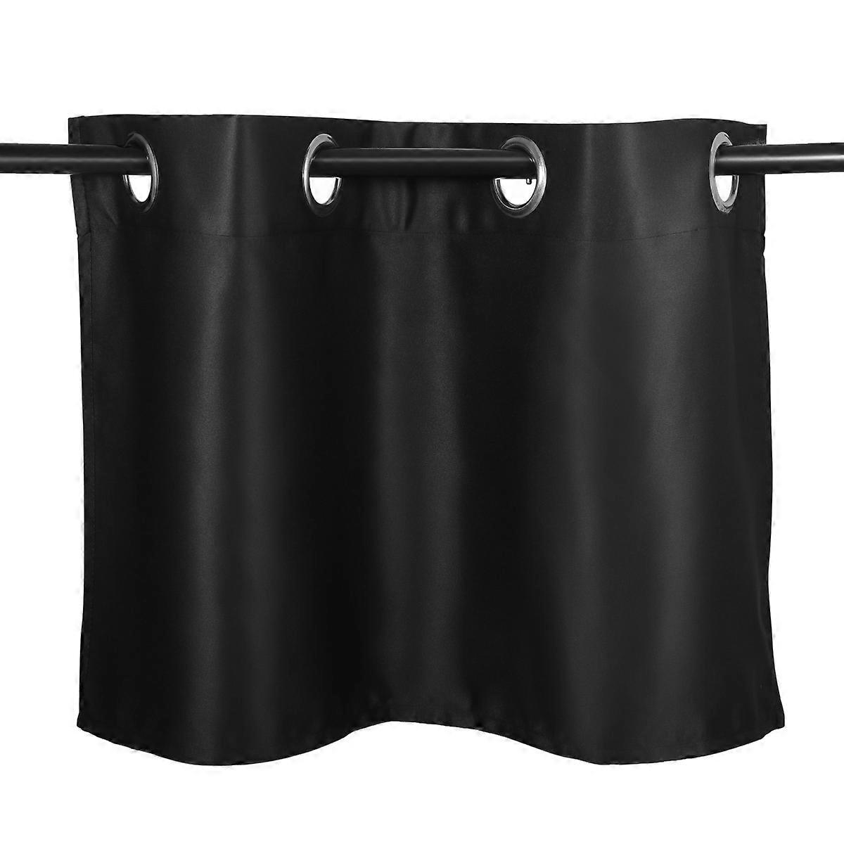 Curtains For Kitchen Black Out Shade Modern Rustic Style Short Window Covering 74x46cm 1Pack