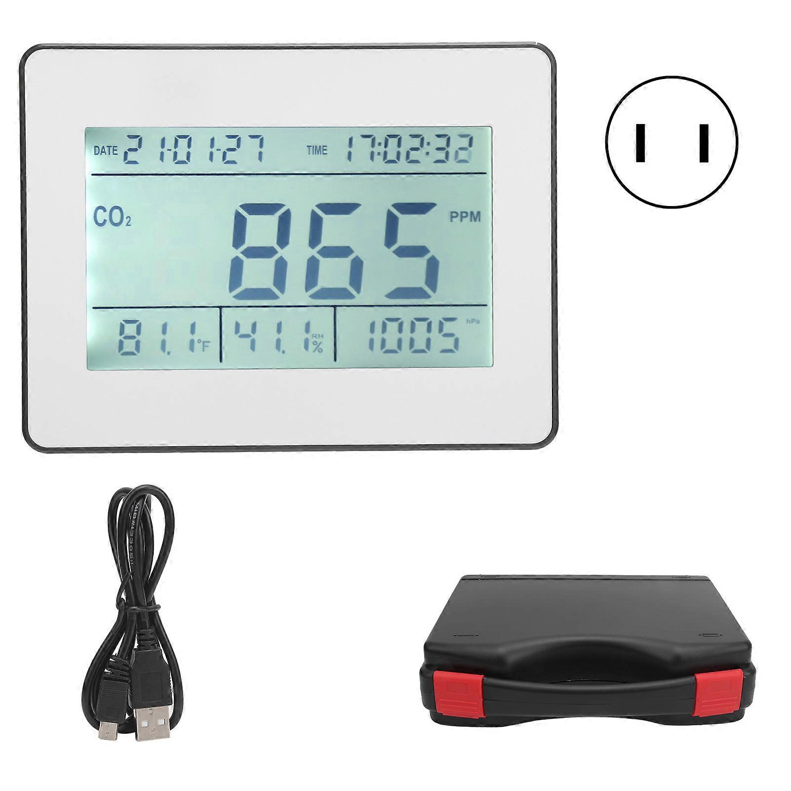 TL-2000 LCD CO2 Detector Monitor for CO2 Temperature Humidity Atmospheric Pressure
