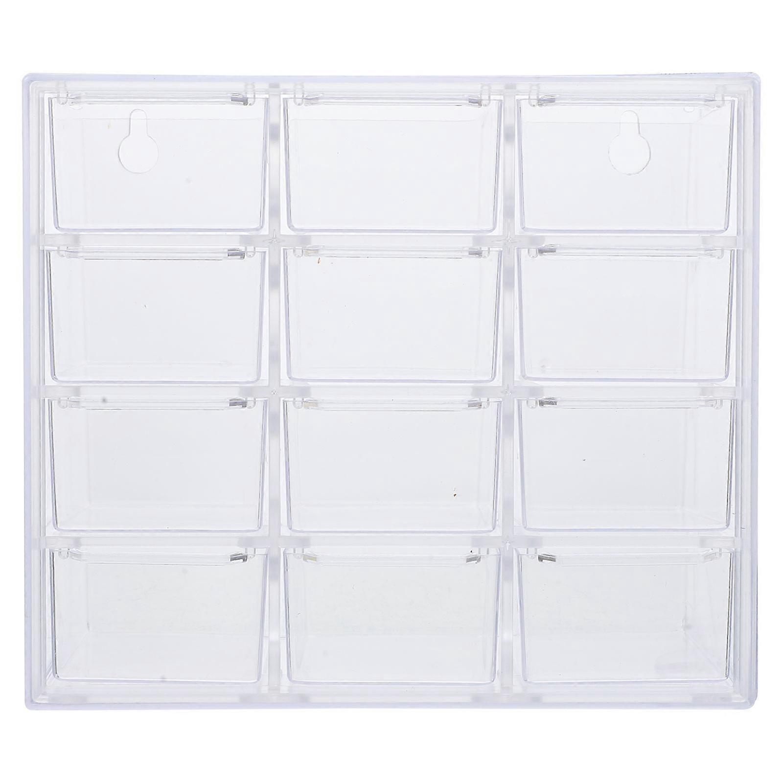 Mini Container Display Box Rectangular Acrylic Box For Office Organization 18x15.5x10cm 1Set