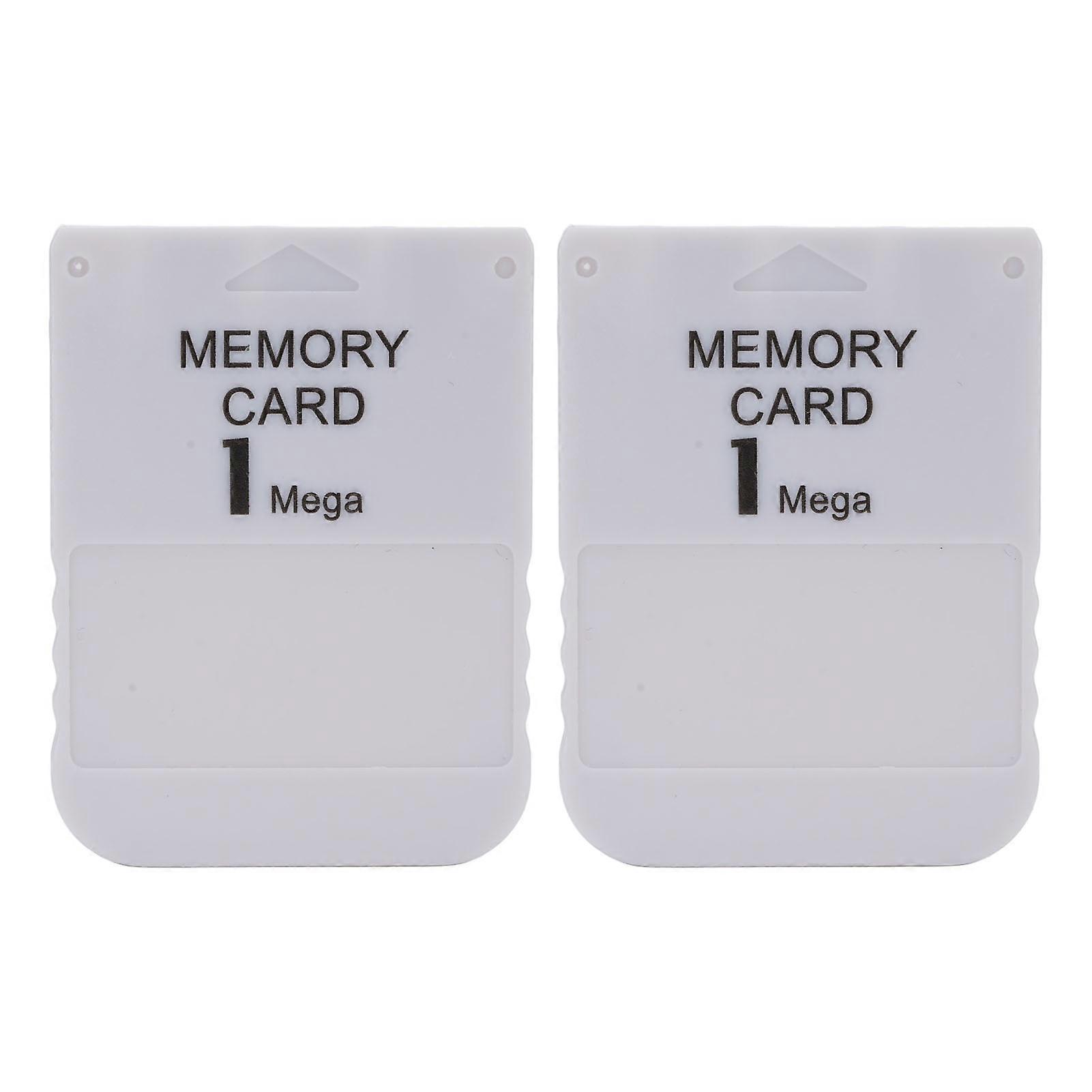 1MB High-Speed Memory Card for PS1 - Classic Gaming System Storage, 2 Pack