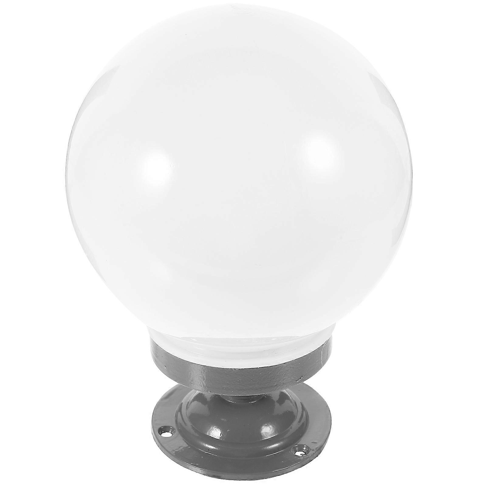 Durable Acrylic Globe Lamp Shade Cover for Outdoor Post and Wall Lights – Easy Install, Weather Resistant, Universal Diameter Fit for Patio and
