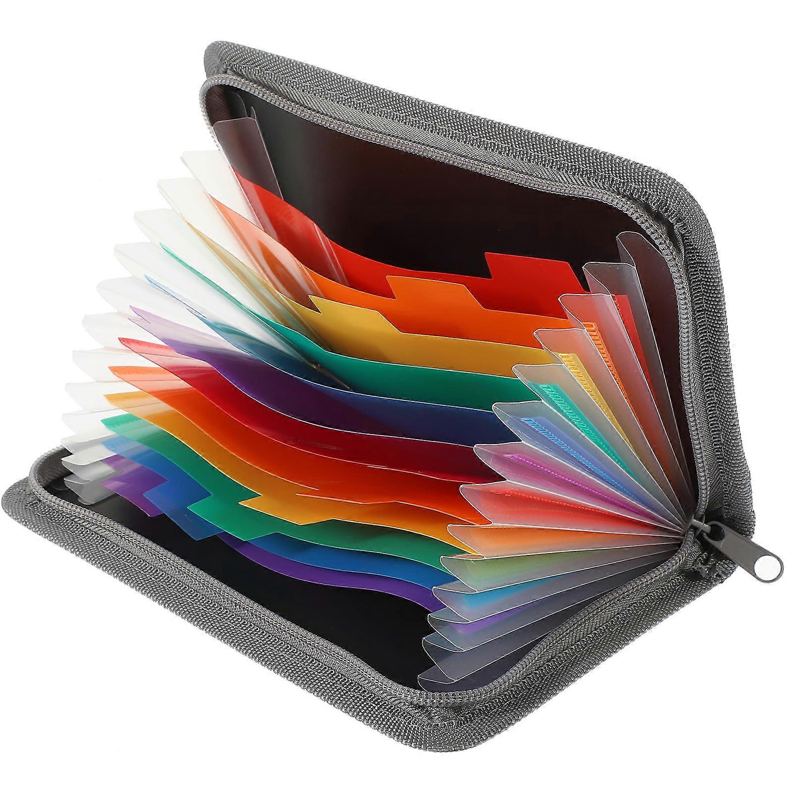 Accordion File Organizer with Multi Document Storage for Receipts, Business Cards, and Paperwork – Ideal for Office, Home, and Study Use