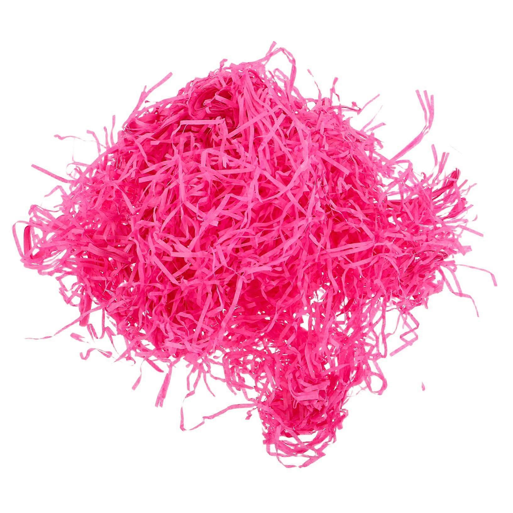 Gift Wrap Packaging Box for Filling Schnitzel Basket - Crinkle Cut Paper Shreds for Valentine's Day - Rosy Color