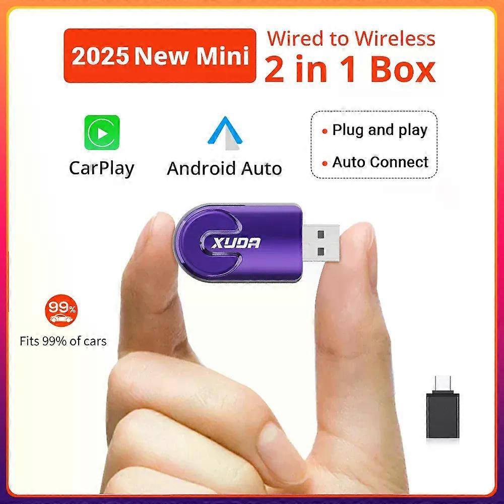 Office XUDA NEW Wireless CarPlay Android Auto Wireless Adapter Smart Mini Box Plug And Play WiFi Fast Connect Universal For Nissan