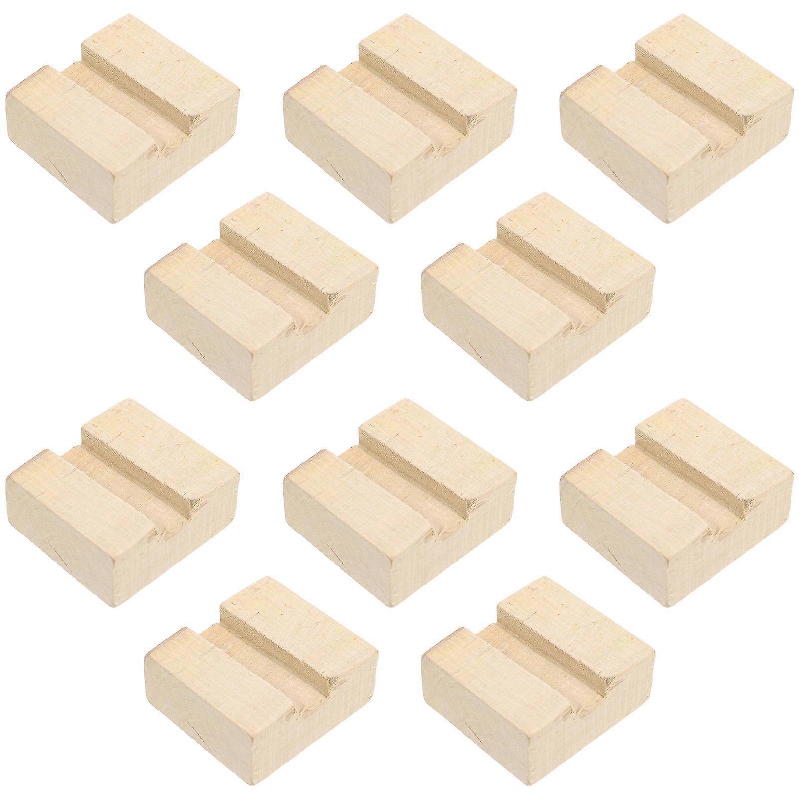 Wooden Wedges Hand Hoe Replacement Handle Fixing Beige 5.00X4.50X1.90CM For Gardeners 10Pcs