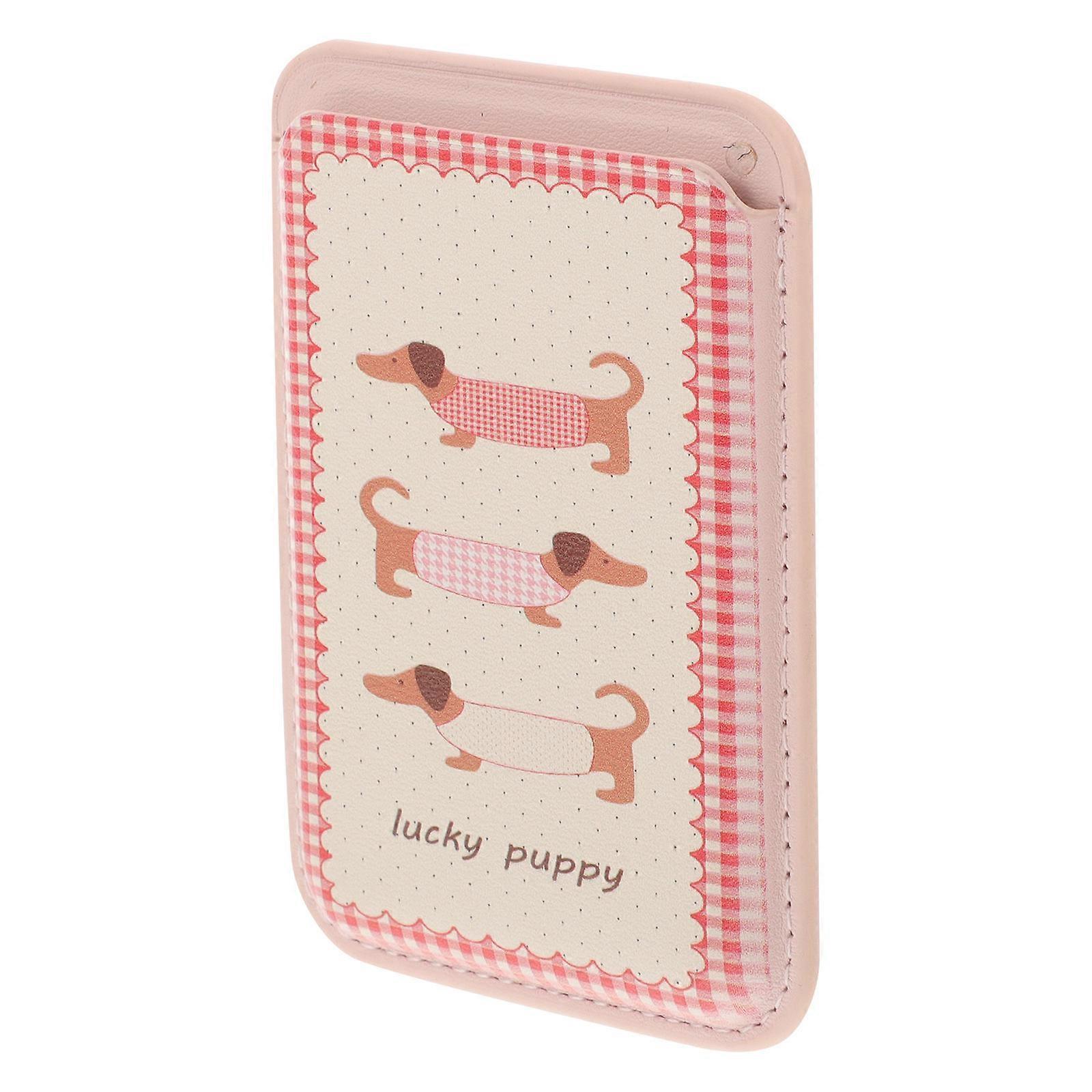 Magnetic Phone Wallet TPU Card Organizer Compatible Iphone15 Travel Accessory Women Rectangular Design 3.7×2.6×0.3in 1Pack