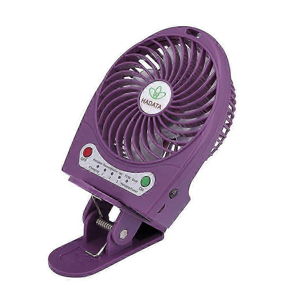 Rechargeable LED Flashlight Fan for Home, Office, Car & Camping - Versatile Desk & Stroller Fan with Bright Light