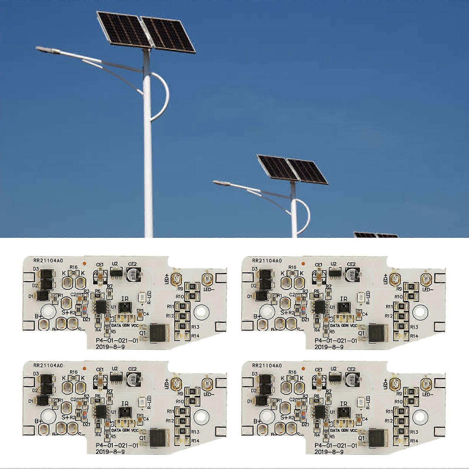 4PCS Solar Lamp Control Board LED Light Controller Module for 3.2V 3.7V 6.4V 7.4V 11.1V 12.8V Battery