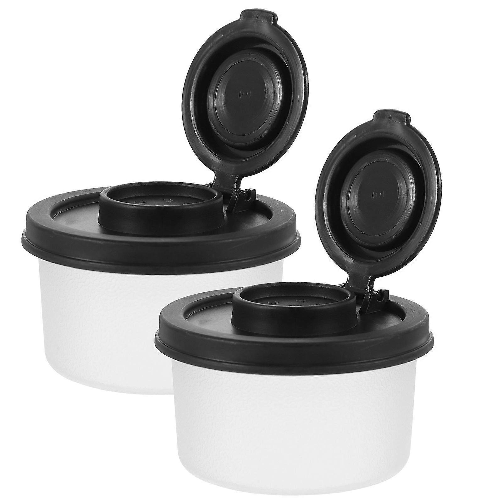 Clear Seasoning Bottles Portable Spice Shaker For Family Use 2Pcs