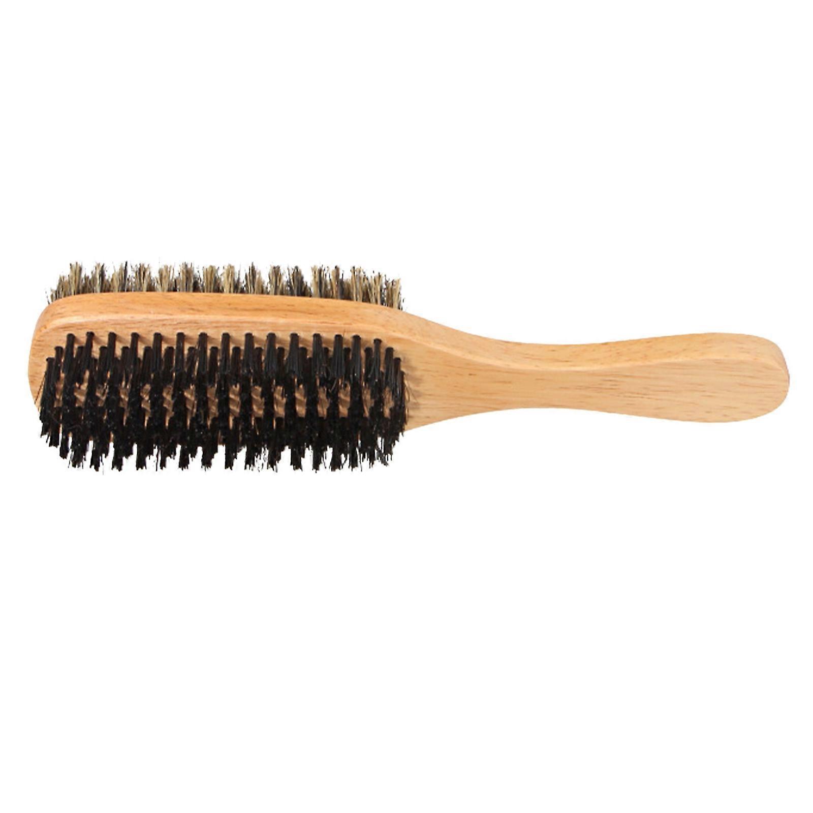 Retro Beard Brush with Supple Bristles and Nylon for Men Yellow Promotes Growth and Reduces Itch 1