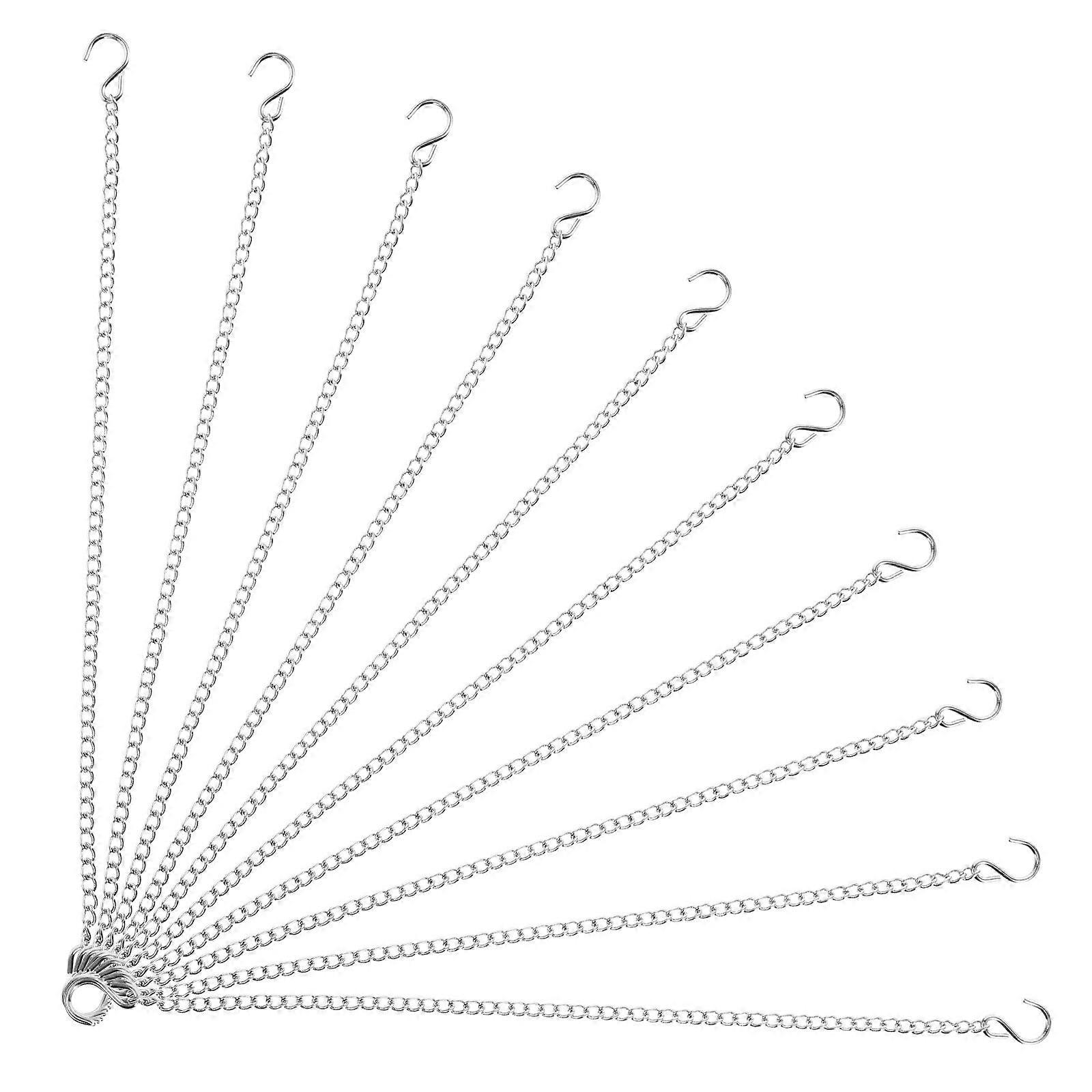 10pcs Metal Hanging Chains With Hooks Chains For Hanging Posters Bird Feeders Decorative Chains For Hanging Picture Hanging Chains