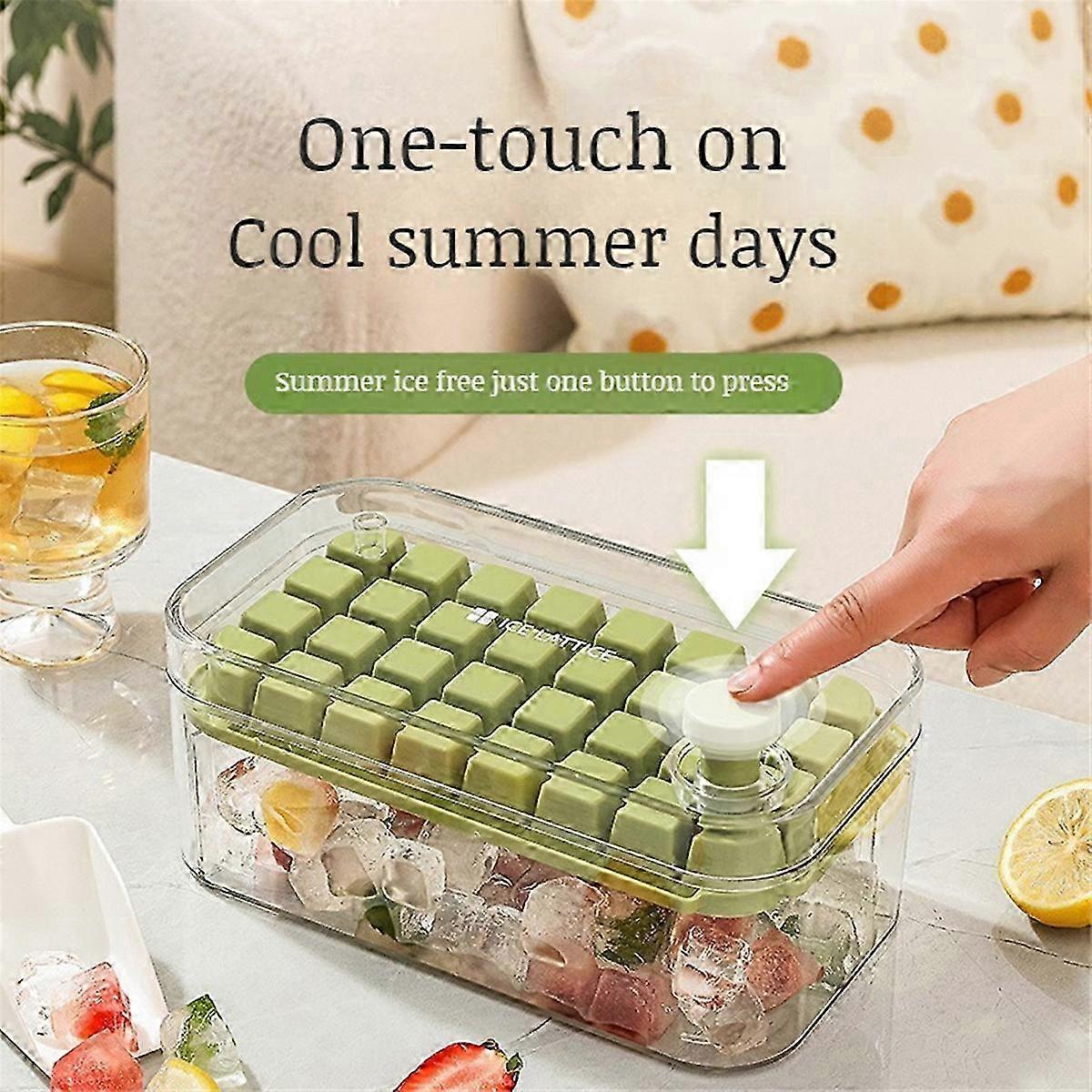 Ice Storage Box Mold Household Ice Maker Artifact Large Capacity Ice Maker Homemade Ice Tray Ice Box Edition 0716