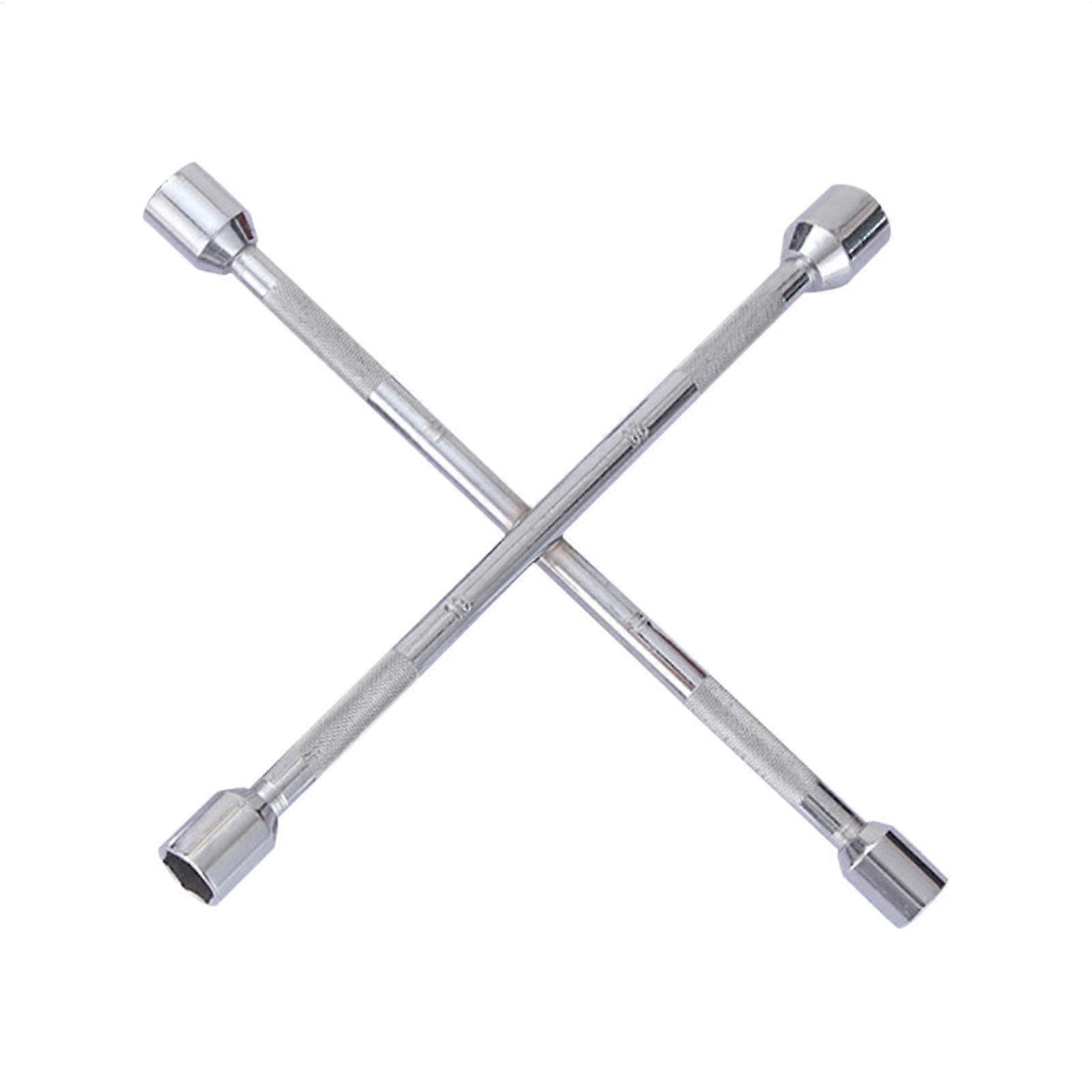 Tire Lug Wrench | Anti-Slip Lug Nut Wrench | High-Strength 4-Way Socket Wrench For Tire Repair And Removal