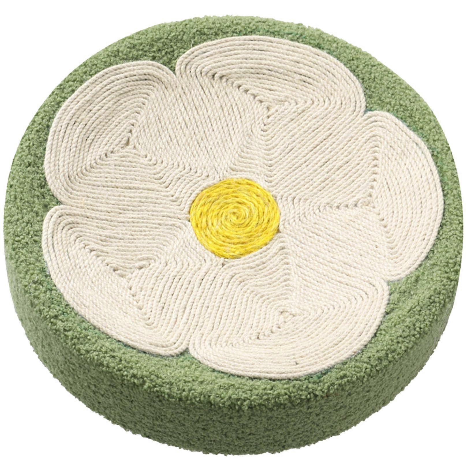 Cat scratching bowl, round cat scratcher, 15inch bowl, 2in1 cute flower sisal scratch lounge for kitty kitten sleeping.