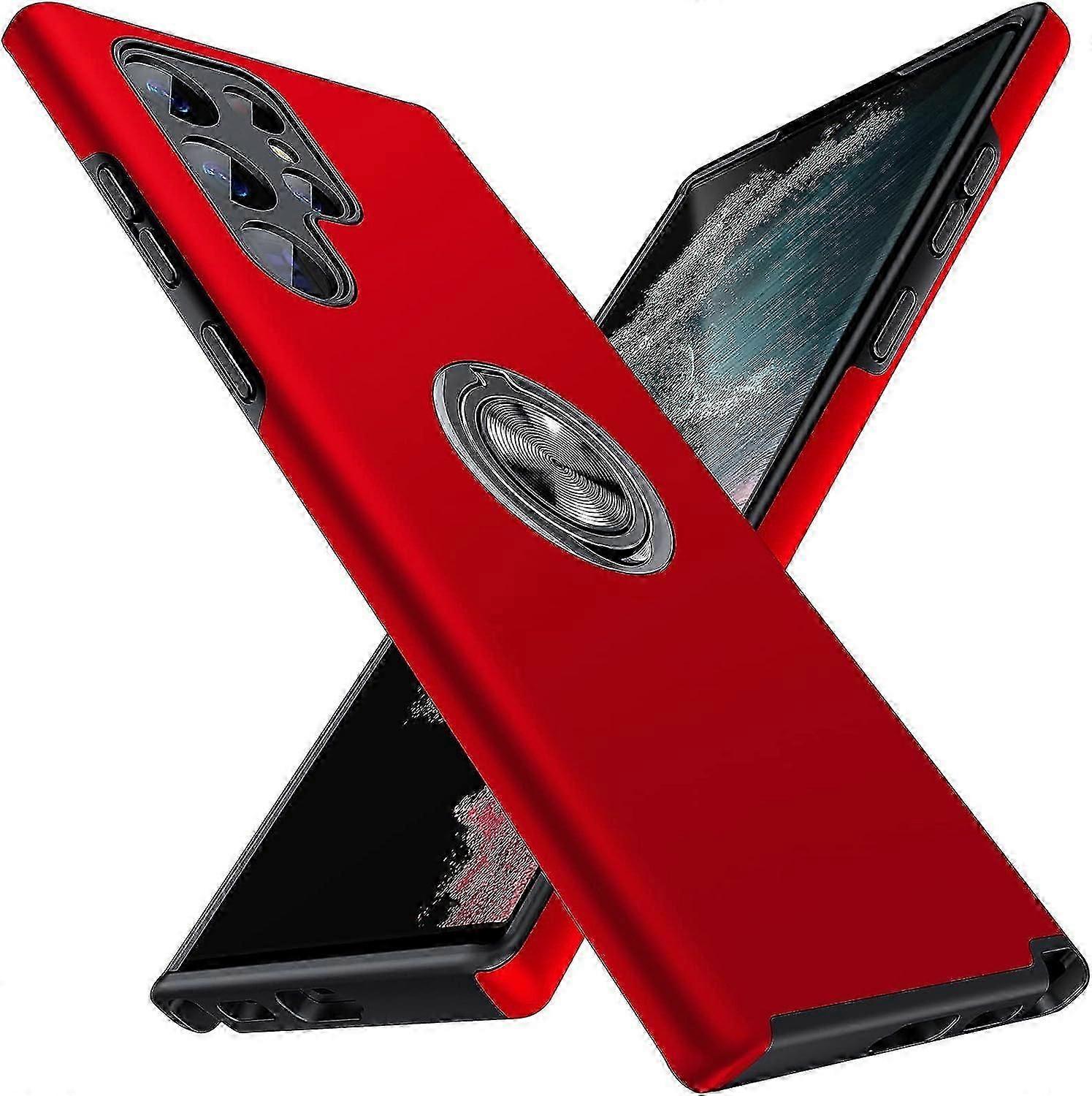 Galaxy S24 Ultra için Yüzük Tutuculu Kickstandlı Kılıf, Samsung Galaxy S24 Ultra için Askeri Düzeyde Koruma Kılıf