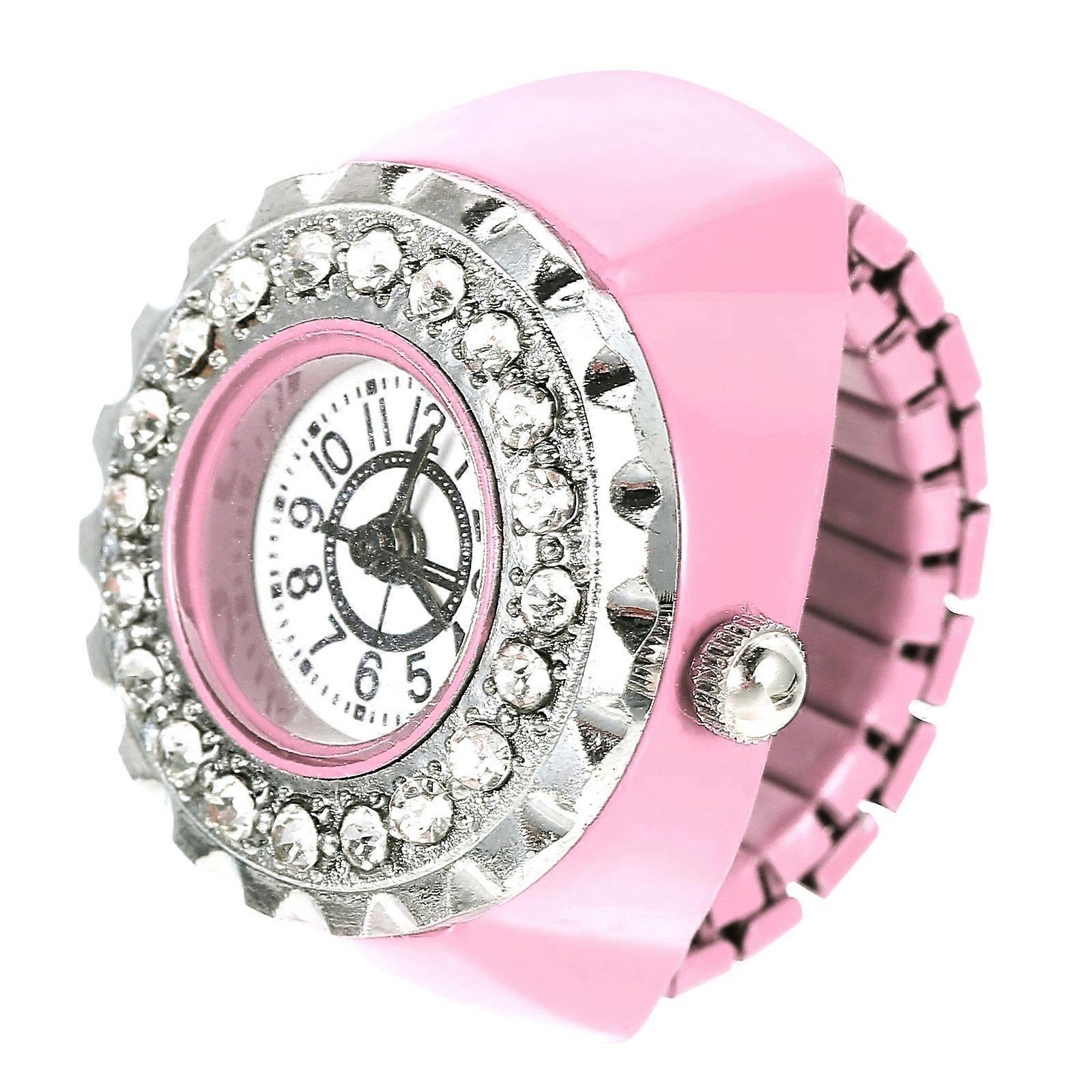 Stylish Decorative Watch Ring with ABS Material Black Color for Decoration Use Small and