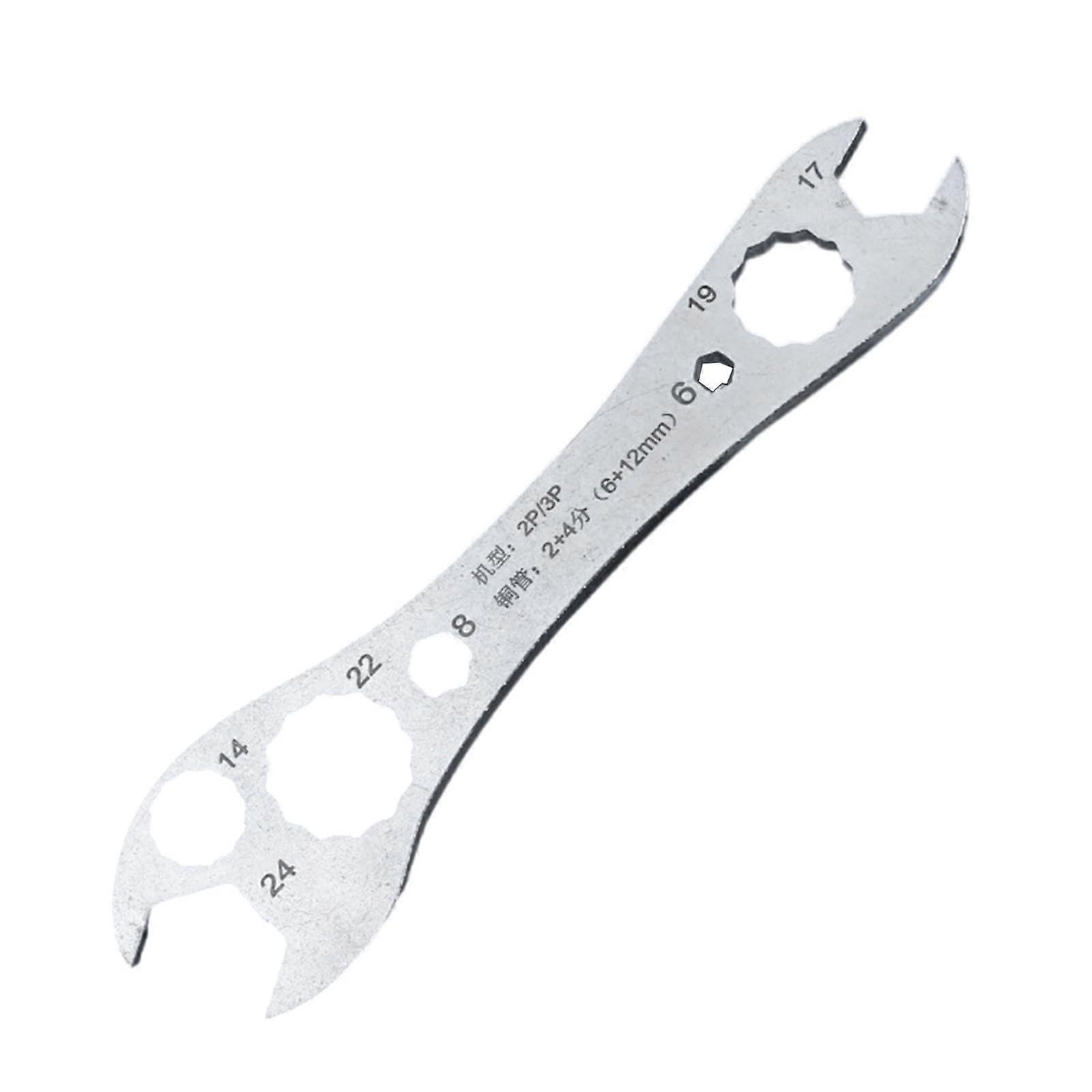 Multipurpose AC wrench set, suitable for 1P, 1.5P, 2P, 3P, 5P units, ergonomic nonslip grip, AC installation wrench 2P 3P