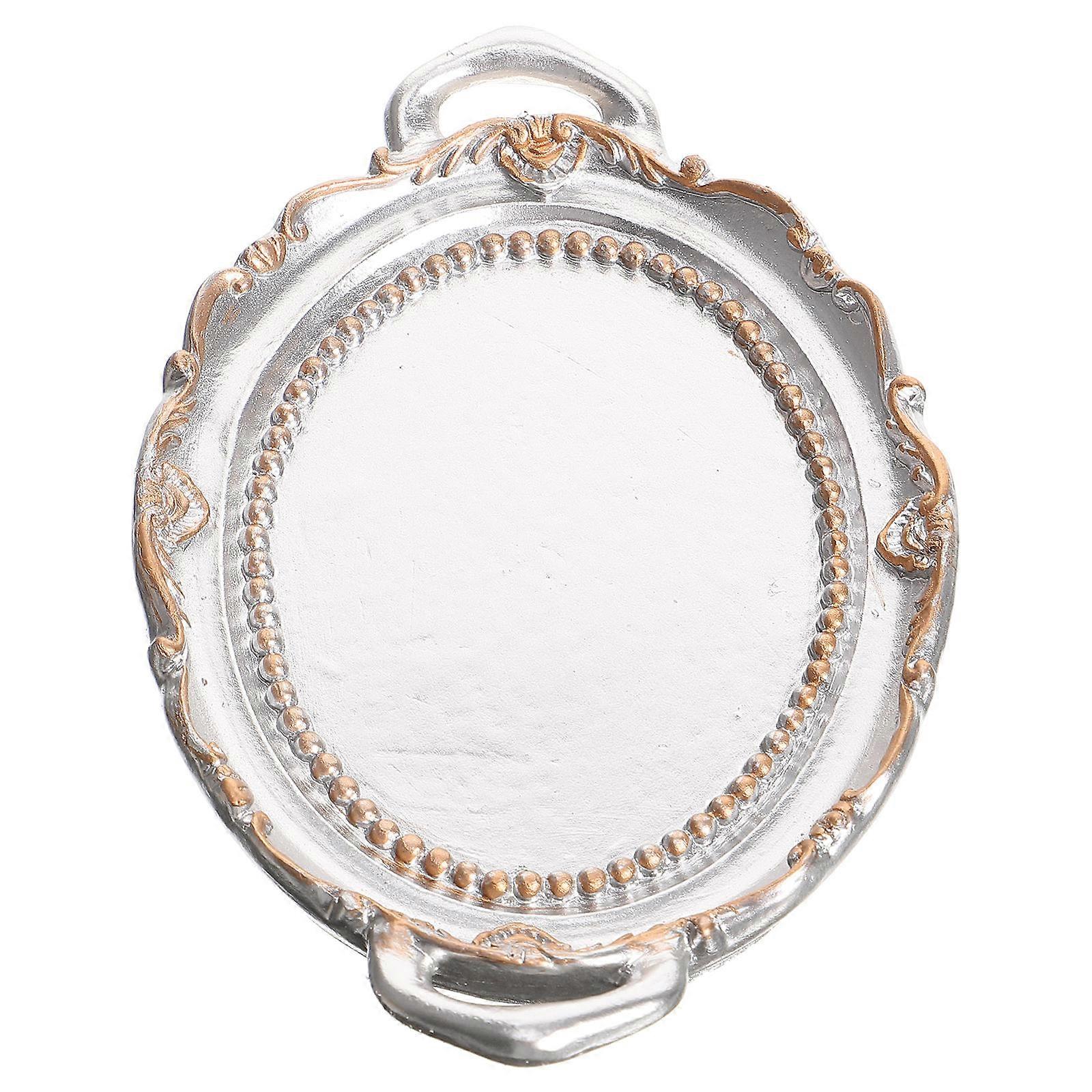 Multi Function Jewelry Storage Holder 1 Set Decorative Plate for Household Use