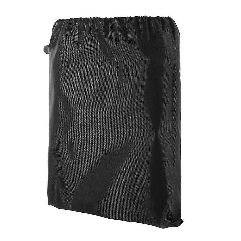 Garden Waste Bag for Leaves Collection with Drawstring Design Durable Cloth Black 1 Pc