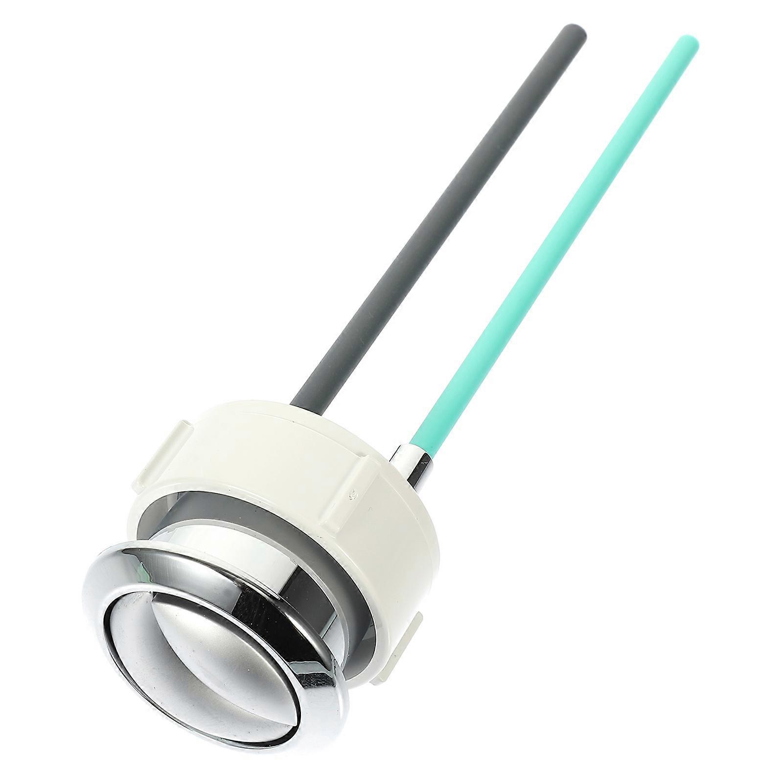 Toilet Tank Buttons Replacement in Silver Color for Home Use Made of ABS Material 2.5 Inch Round Head