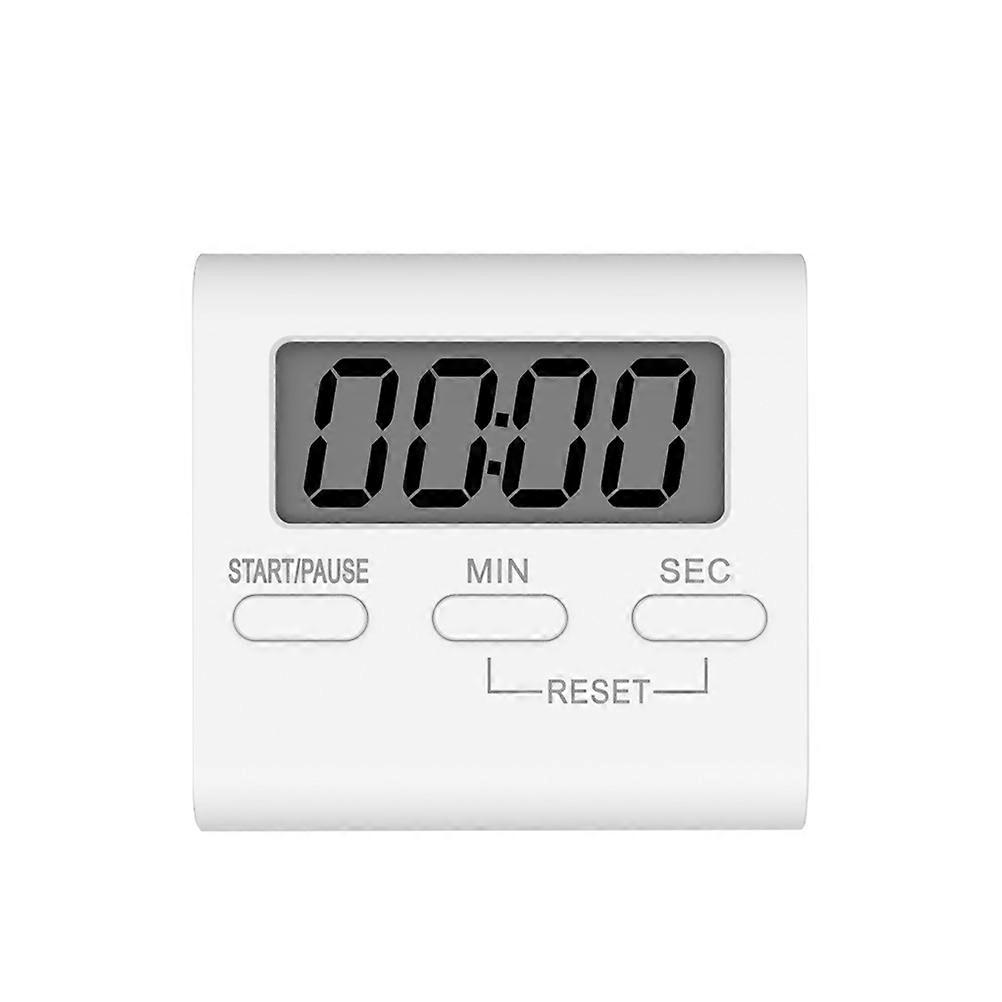 Digital Countdown Kitchen Timer Alarm Clock for Cooking Gym Bathroom with Large Display 1Pcs White