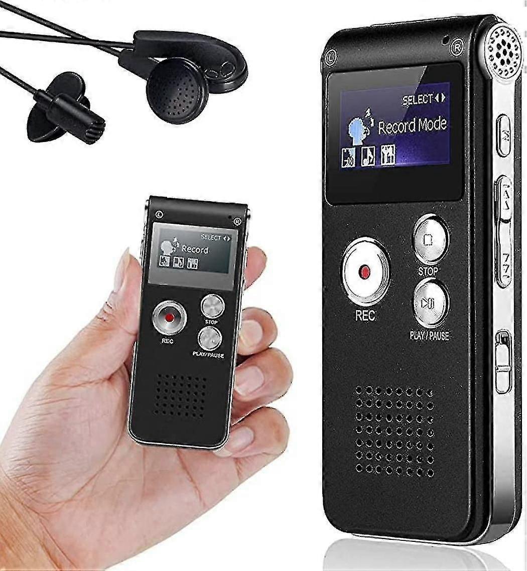 8gb Portable Lcd Screen Digital Voice Recorder