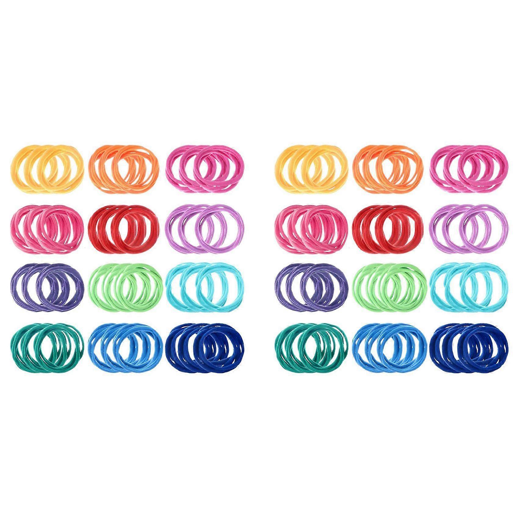 384 Pcs 7 Inches Potholder Loops Weaving Loops Weaving Craft Loops with 12 Colors for DIY Crafts Sup