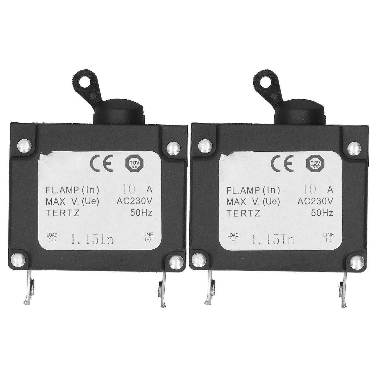 2PCS Power Switch Circuit Breaker Leakage Protector Fit for 168F 170F Gasoline Generator 2KW?3KW