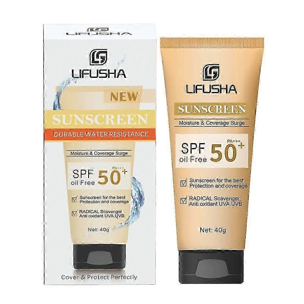 Sun Protection Cream, SPF 50+ Sun Protection for Face, Foundation Concealer, Sunscreen, Waterproof, Sweatproof, Anti-Aging, Protection Against Sun Pro