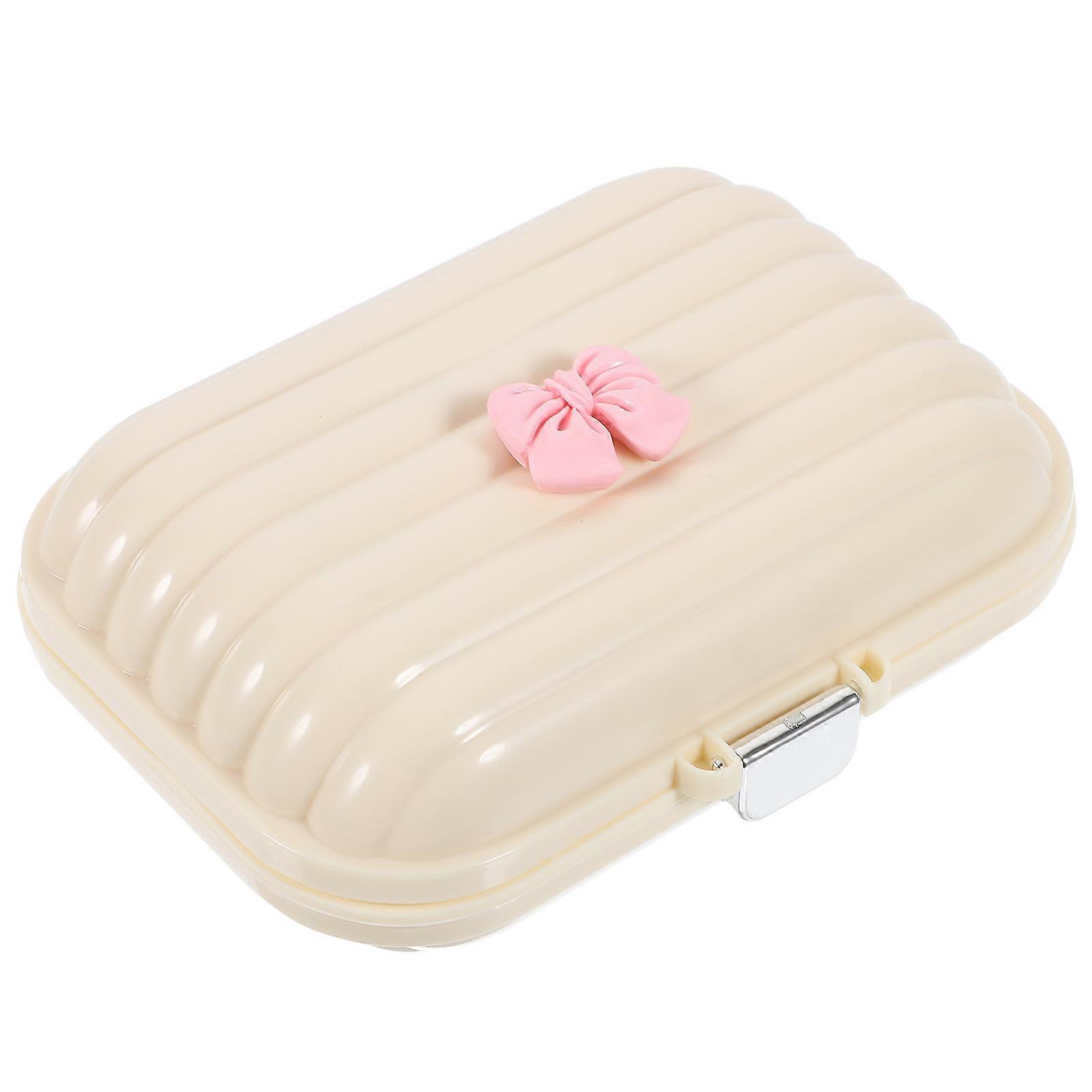 Small Pill Case Travel Rectangular PP Material Daily Life Women 1Set