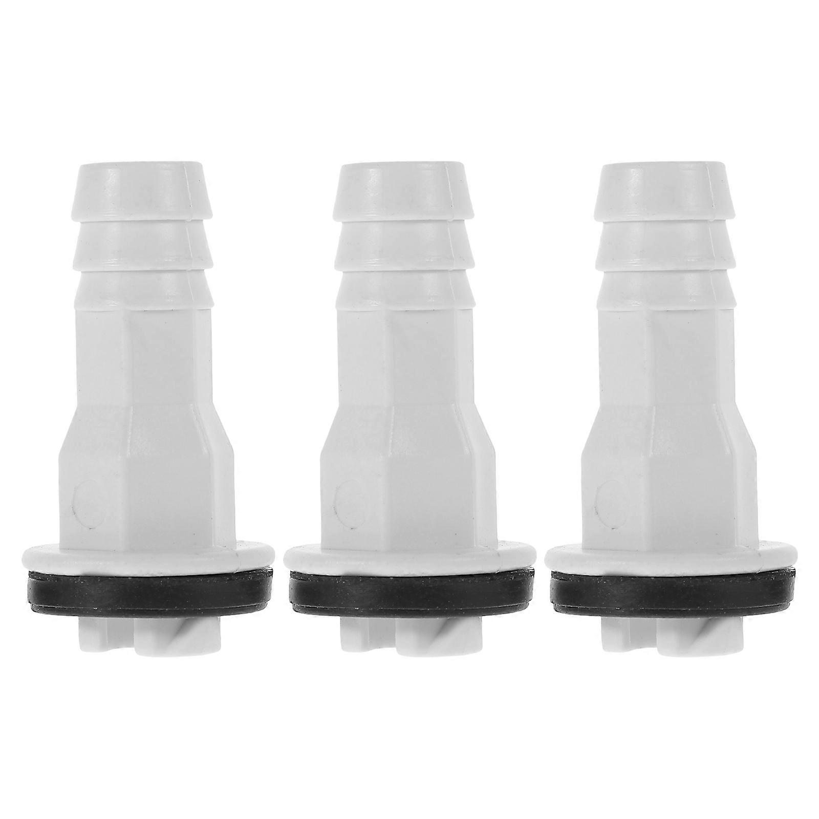 3pcs Drain Hose Fitting Connector for Air Conditioner Adapter, Prevents Leakage, Replacement for Window Units in Home and Office