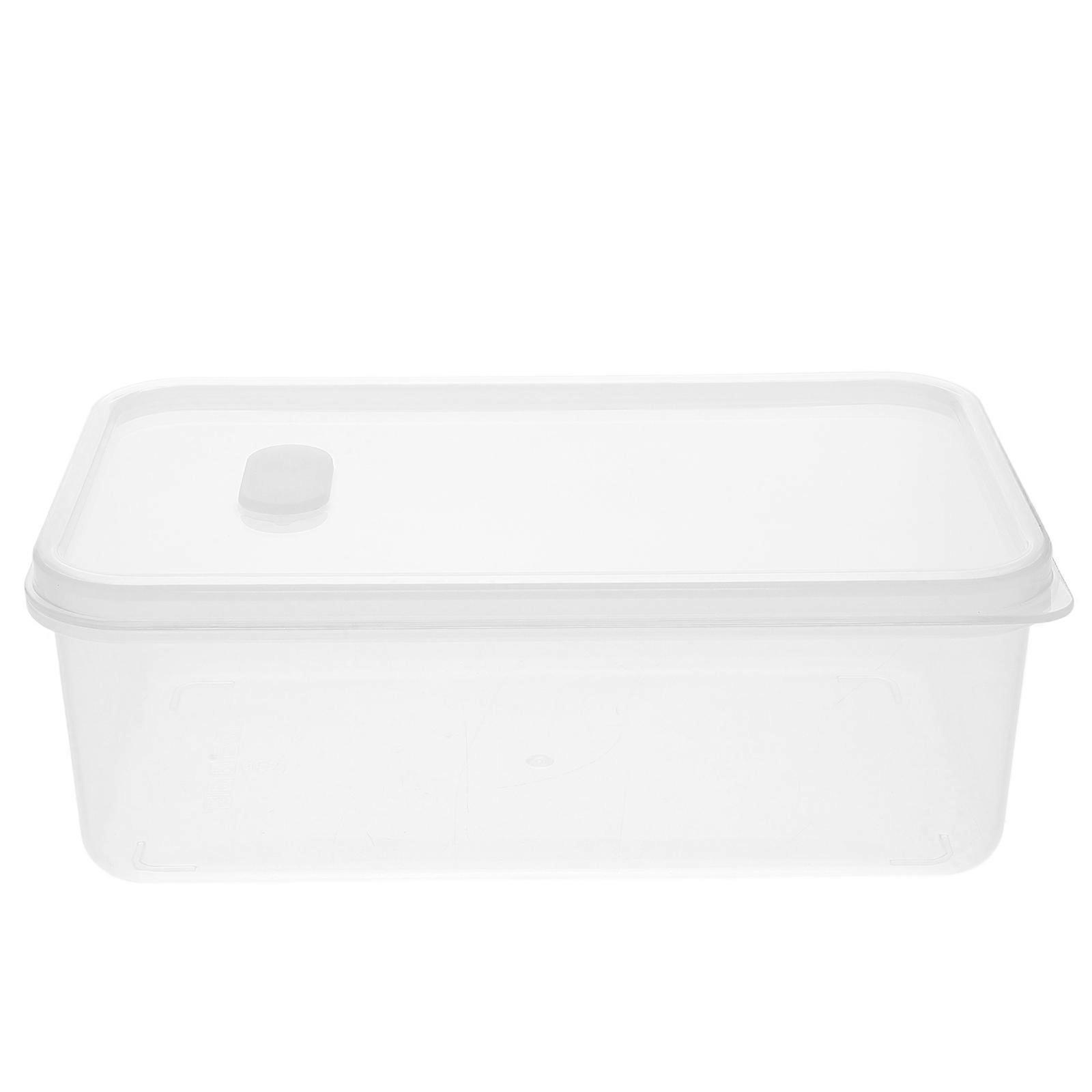 Transparent PP Food Storage Box Lid for Kitchen Organization 7.5 x 5.3 x 3.9 Inches