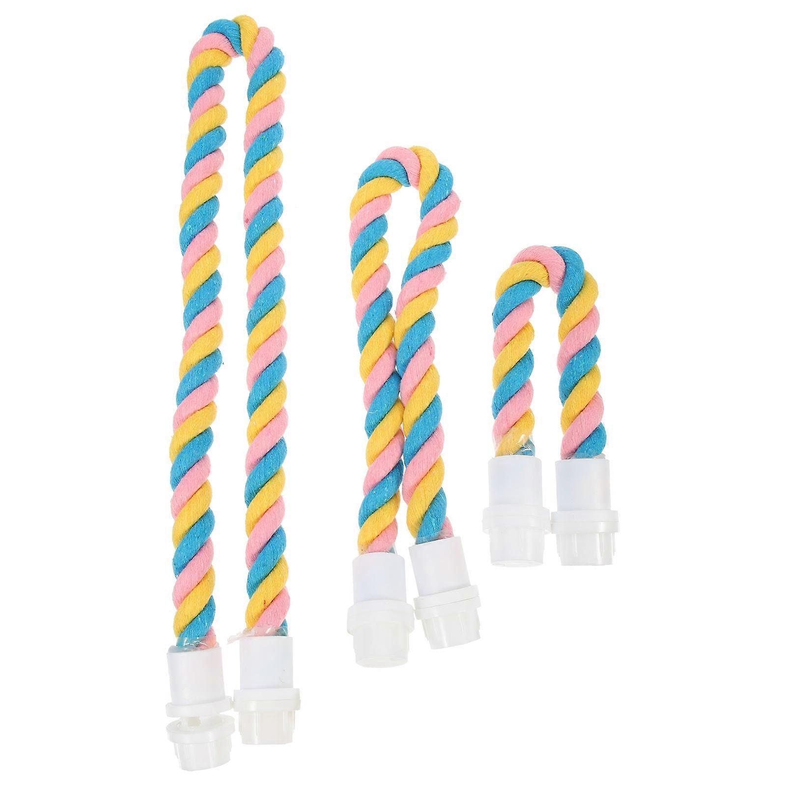 U Shaped Durable Cotton Rope Perch for Bird Cages – Ideal for Parrots, Cockatiels, and Budgies