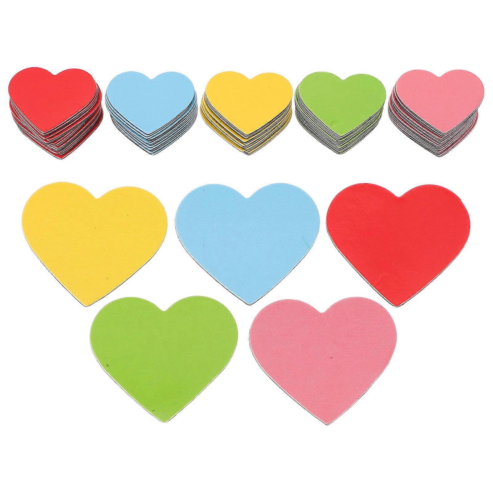 Heart Shaped Magnets Pack of 100 Reusable Decorative Fridge Magnets for Valentine's Day Wedding Classroom Kitchen and Office Use