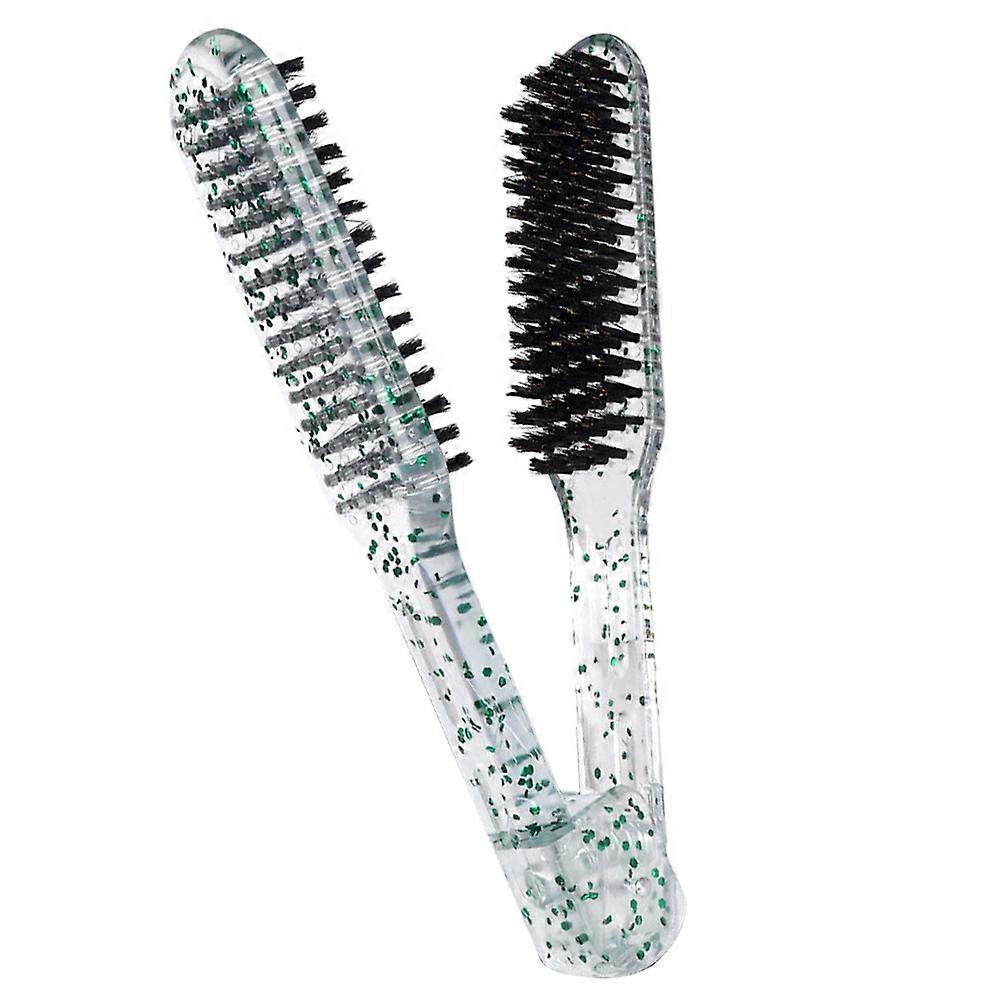 Double Sided Clamp Brush for Hair Straightening Multi ABS Hair Styling Tool for Salon Use 9.8x2.4 Inches