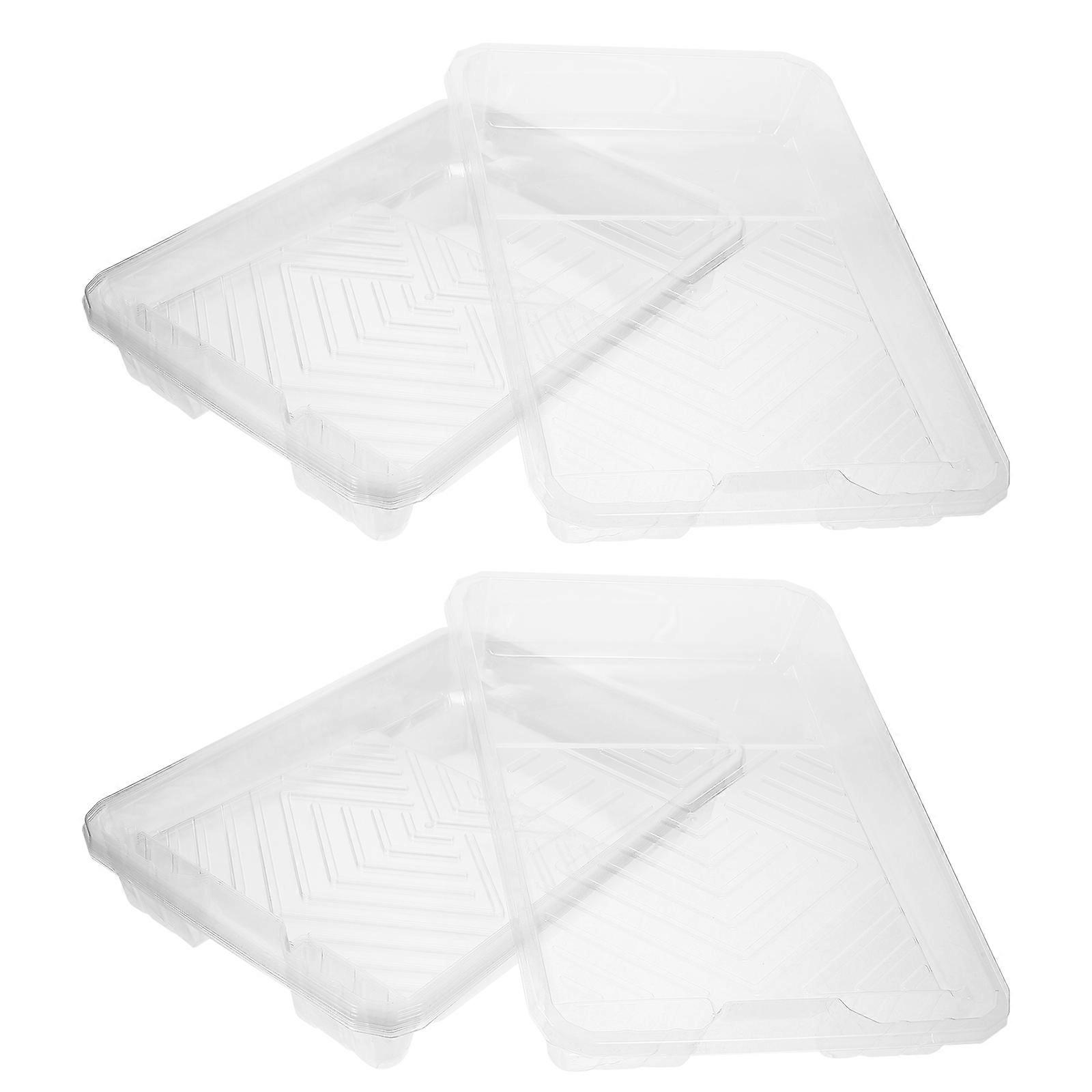 Paint Liner 6Pcs PVC Transparent for Decoration with No Cleanup Hassle