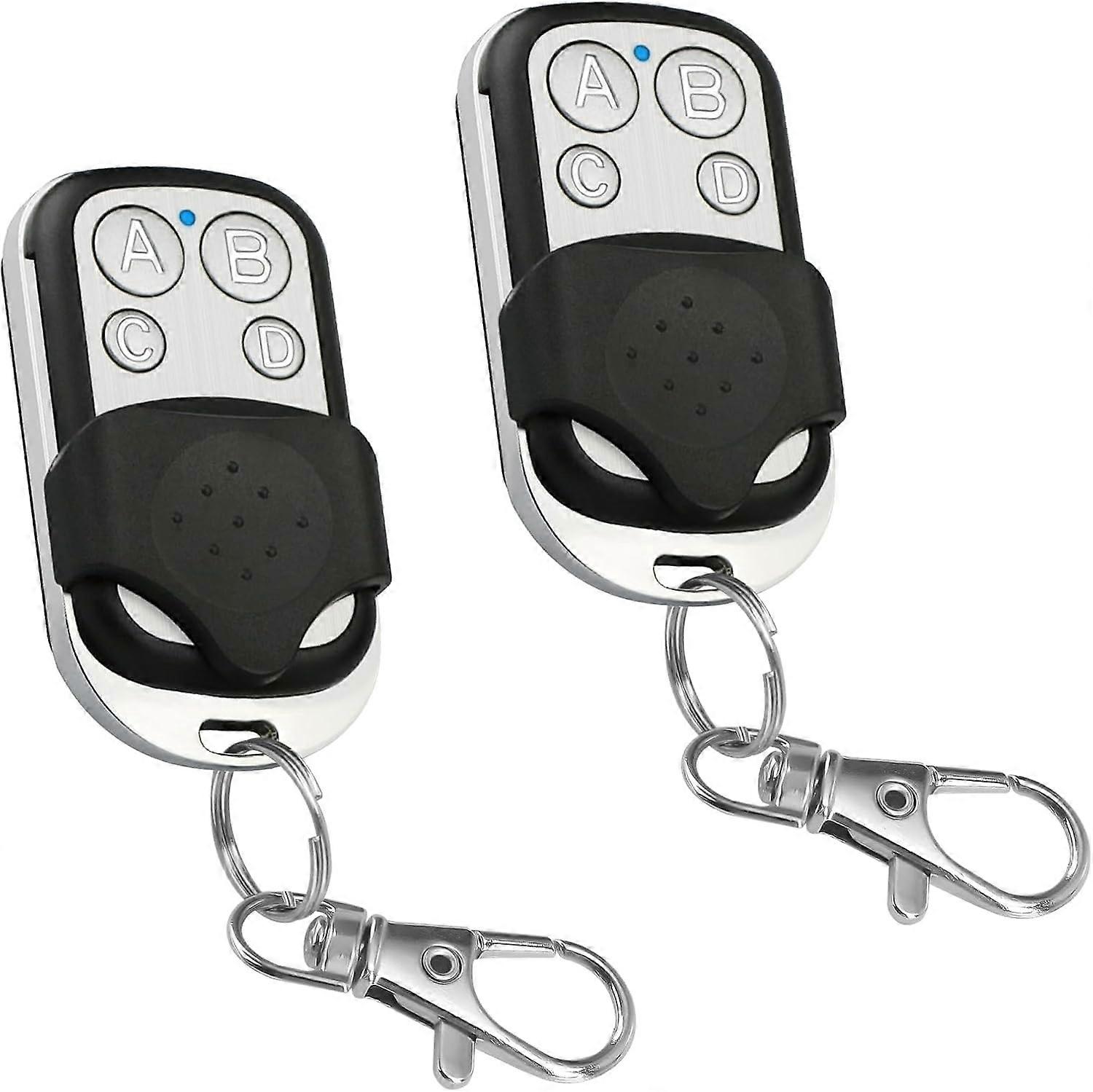 Universal Gate Beeper Compatible 433.92 MHz Rolling Code with 4 Buttons  Wireless Universal Garage Remote Control 2Pcs Universal Gate Remote Control