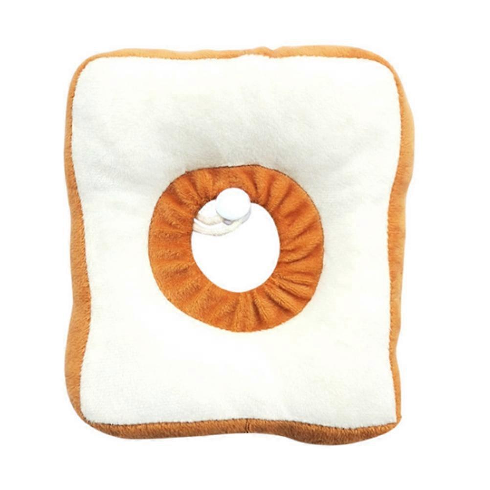 Yellow Cotton Cat Recovery Collar for Pet Use Prevents Licking Chewing Scratching Comfortable Fit Size 1pc