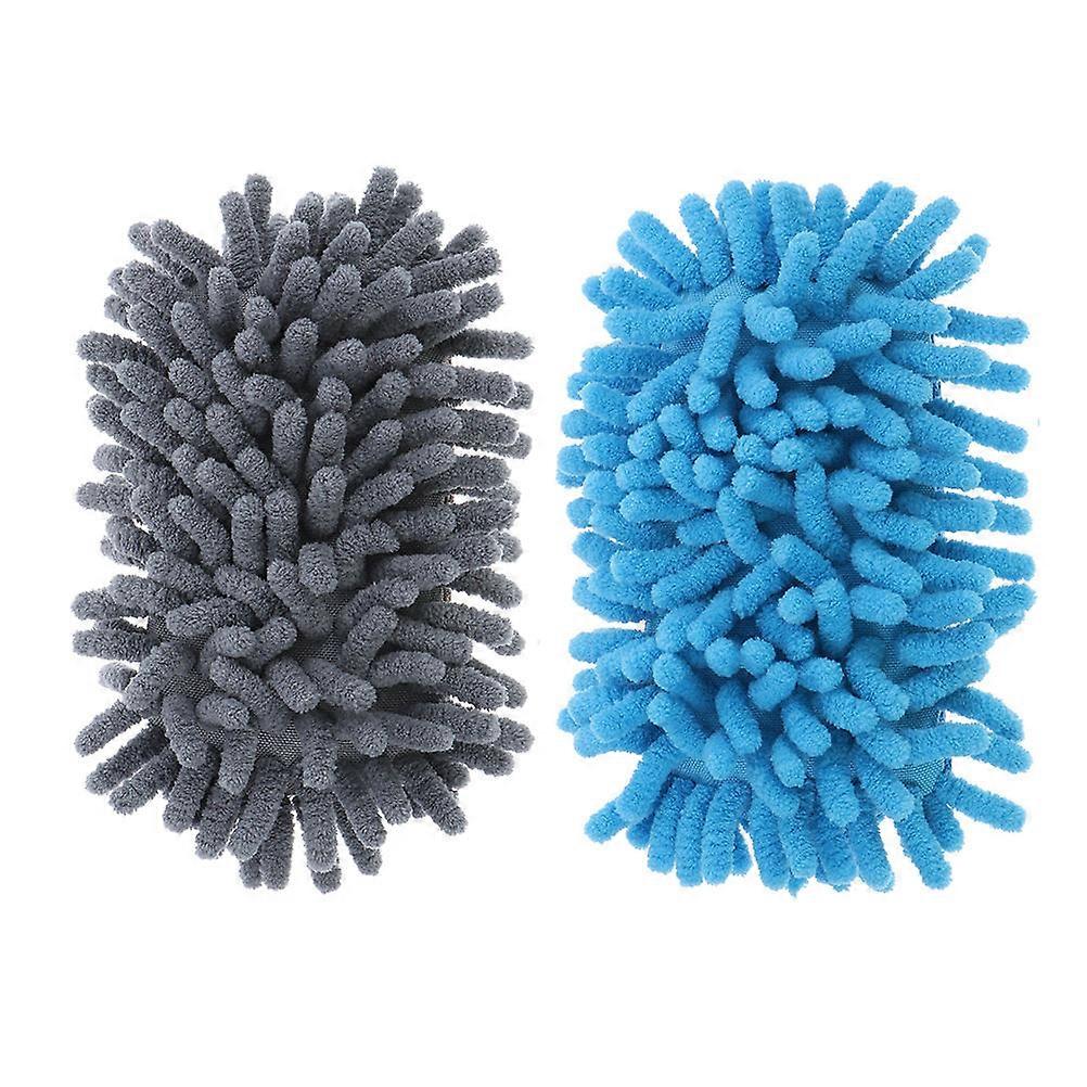 2pcs Dry Erase Erasers, White Board Erasers Dry Erase Washable Whiteboard Cleaning For School, Home And Office(Blue And Grey)